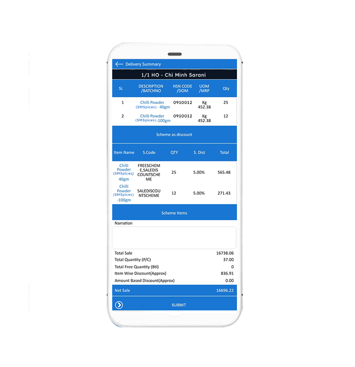 Van sales operations dashboard with stock, tracking and reconciliation